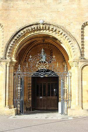 Sherborne Abbey  - Detail of Doorway